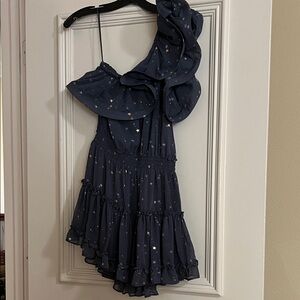 Shop Buddy Love star one shoulder ruffle dress